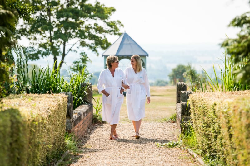 Mother and daughter enjoying a spa break at Ragdale Hall Spa