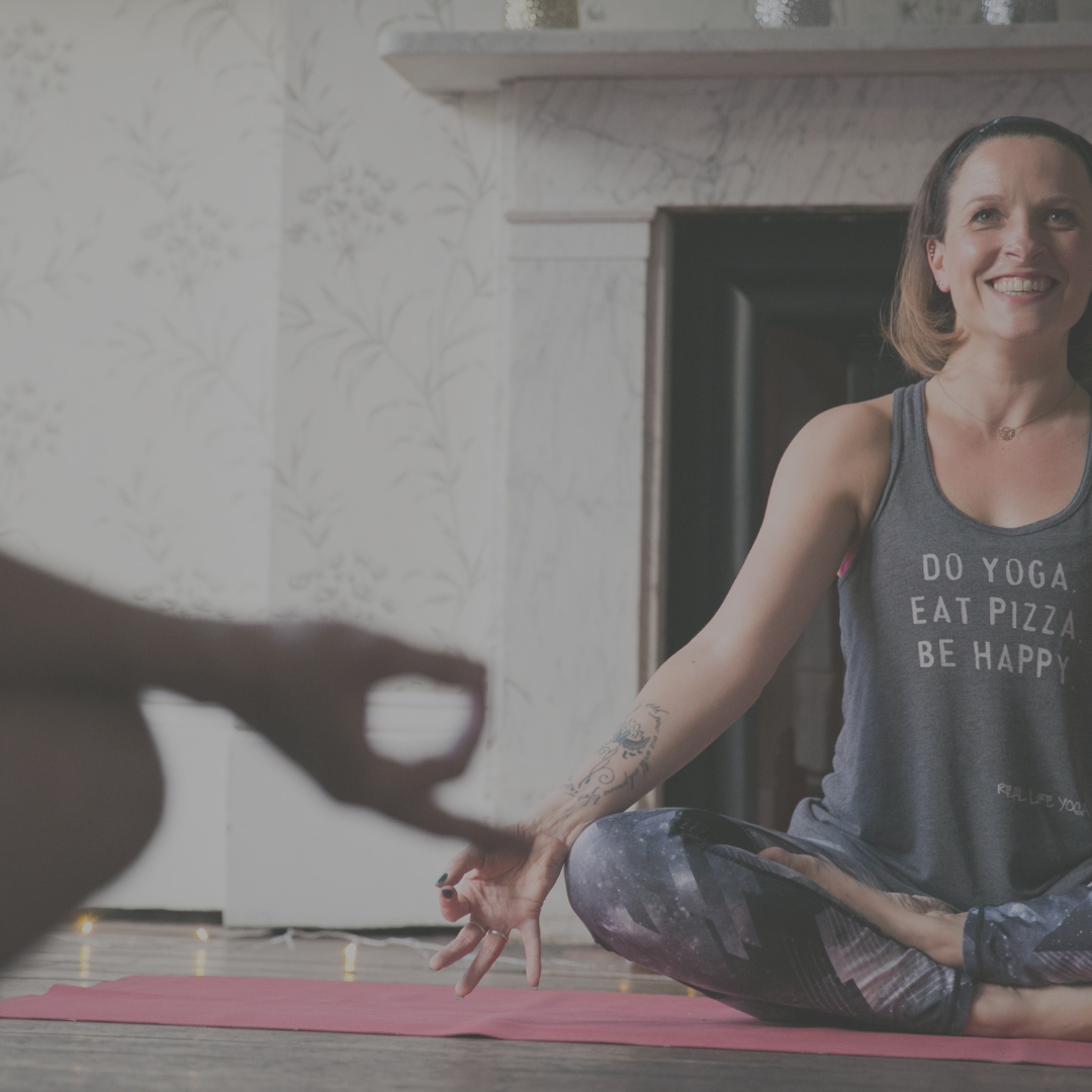 Lady doing yoga at Ragdale Hall