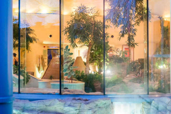 View of thermal spa through window at Ragdale Hall