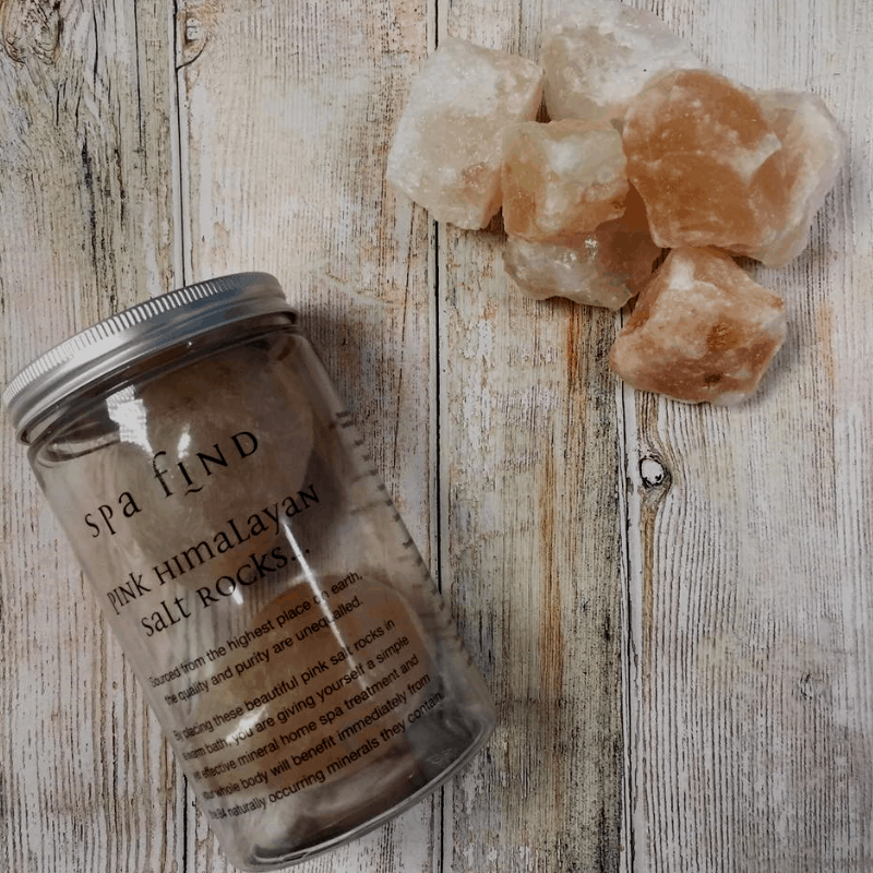 Pink Himalayan Salt Rocks darkened