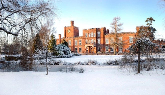 Ragdale exterior at Christmas