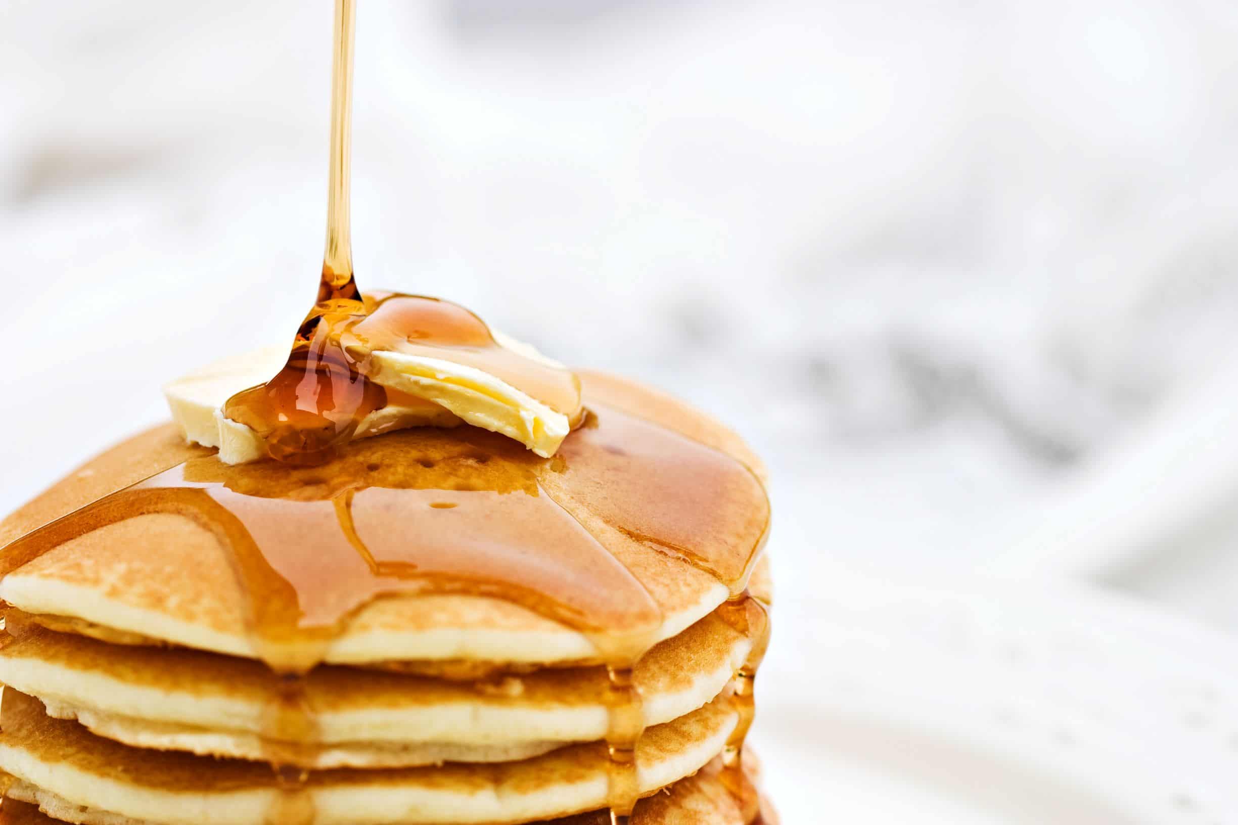 Syrup on Pancakes