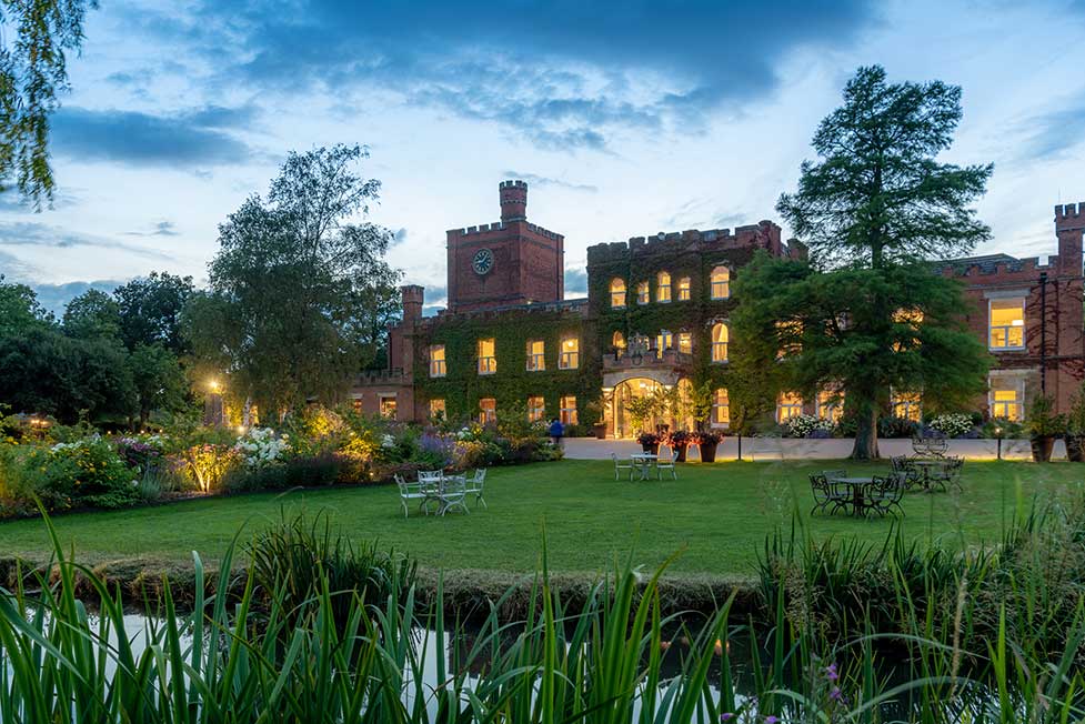 Ragdale Hall Spa at dusk