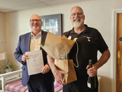 David celebrating 25 years as a Holistic Therapist