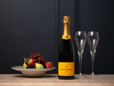 Champagne and fruit